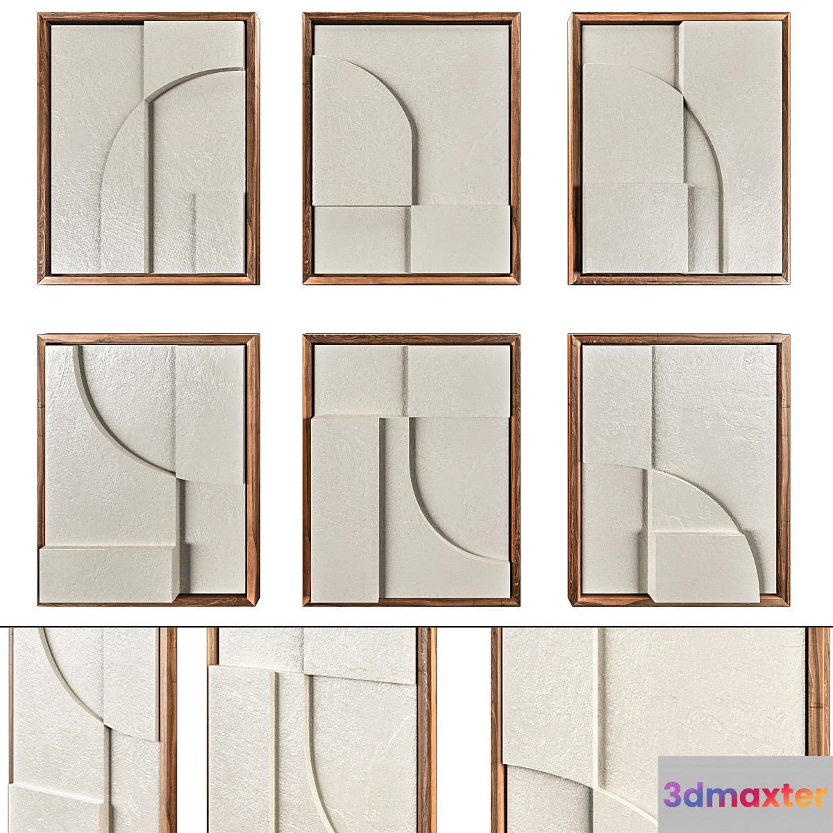 Plastart - set of 6 reliefs - No.2