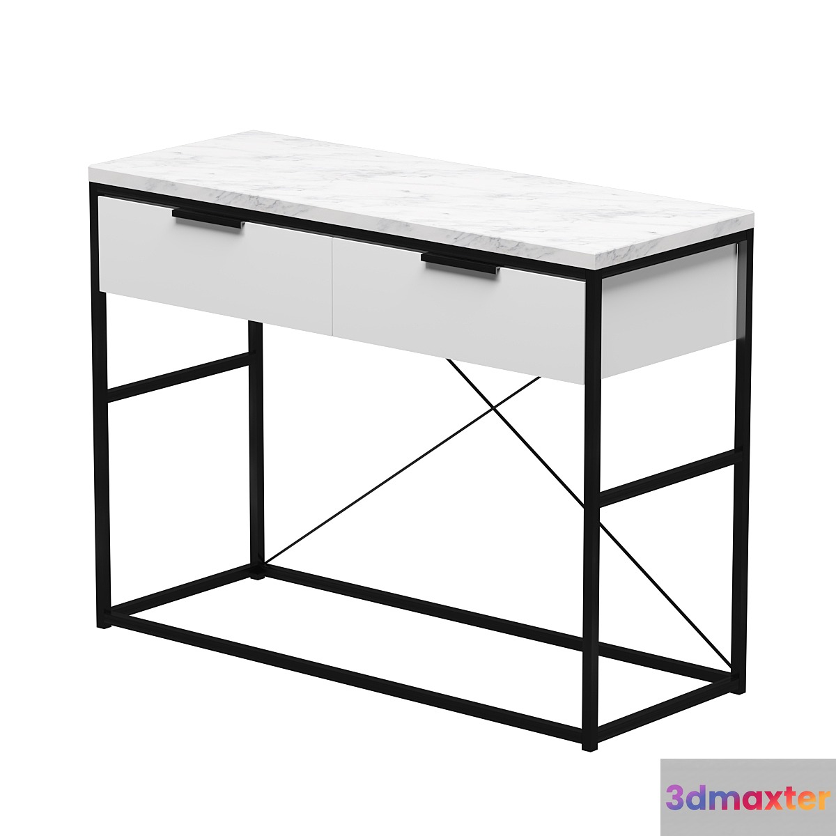 Nord Dressing table (White_Statuario)