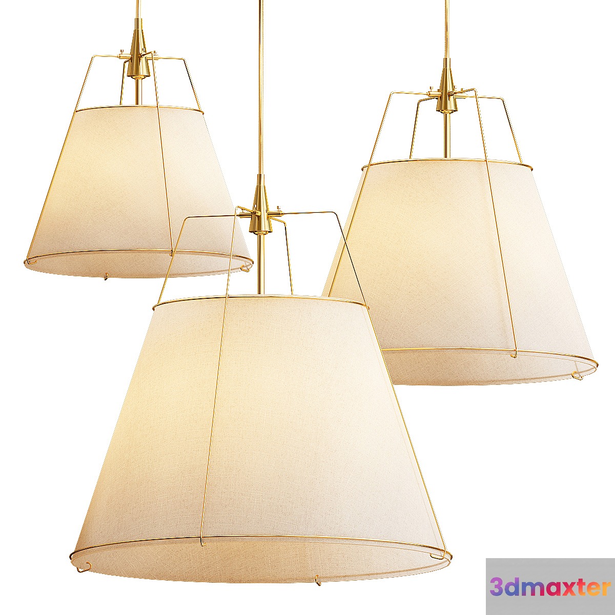 Conical Drum Pendants - No.2