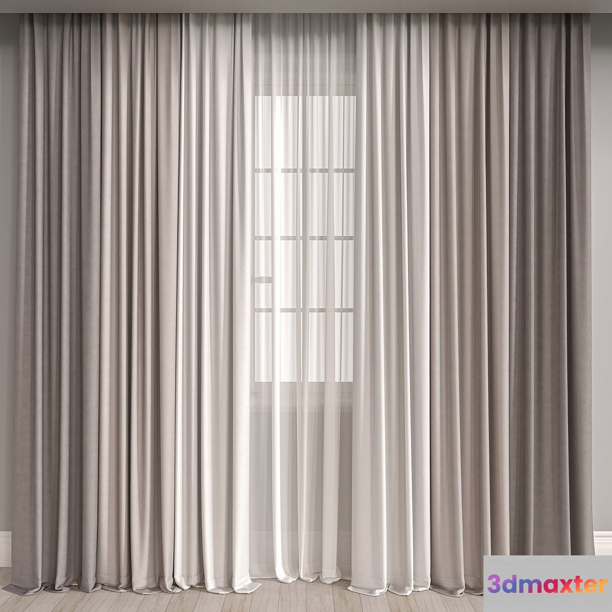 curtain m019 3D Max