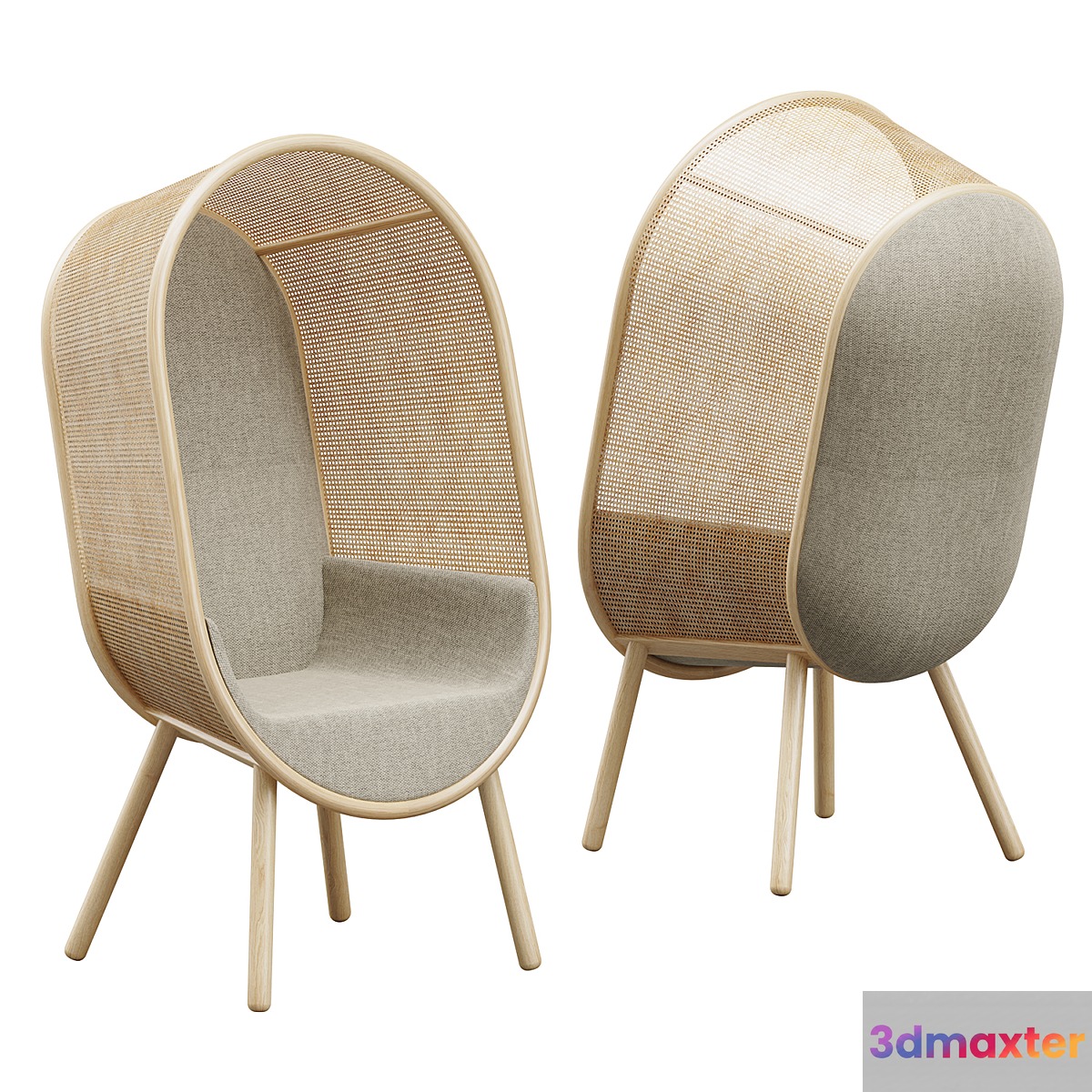 Cocoon Lounge Chair 3D Max