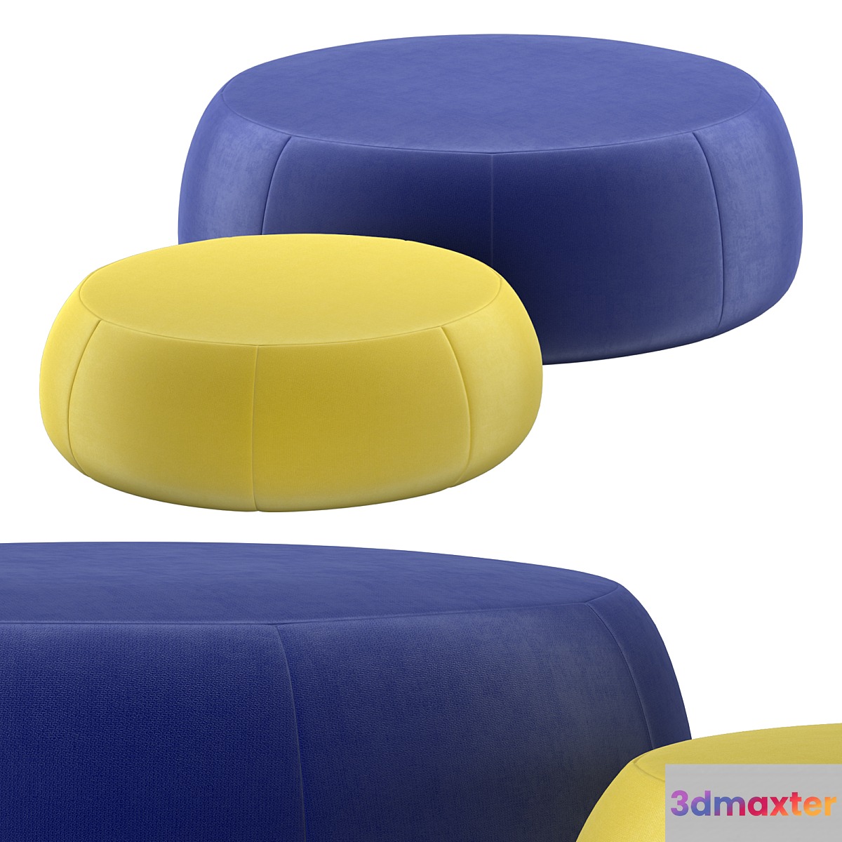 PIX ottomans 3D Max