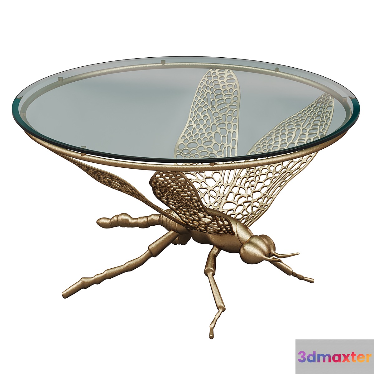 Garda Decor COFFEE TABLE DRAGONFLY