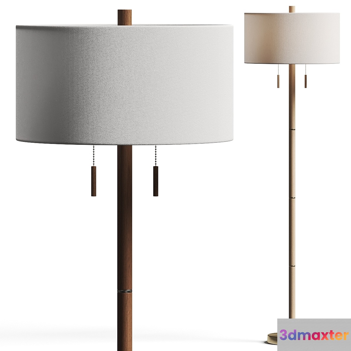 Pottery Barn Laurin Wood Floor Lamp