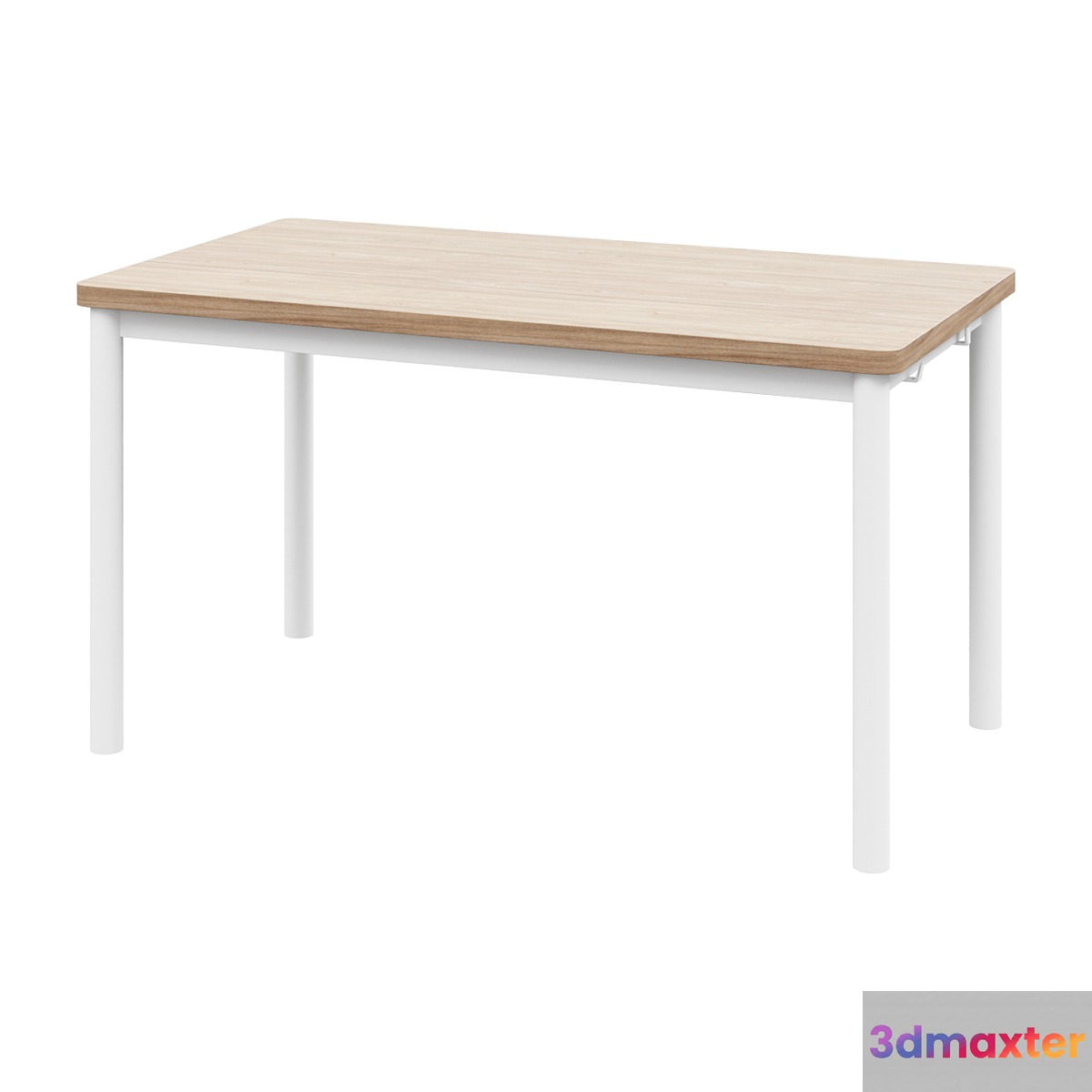 Desk TOMMARYD Table oak veneer bleached_white130x70 cm 3D Max