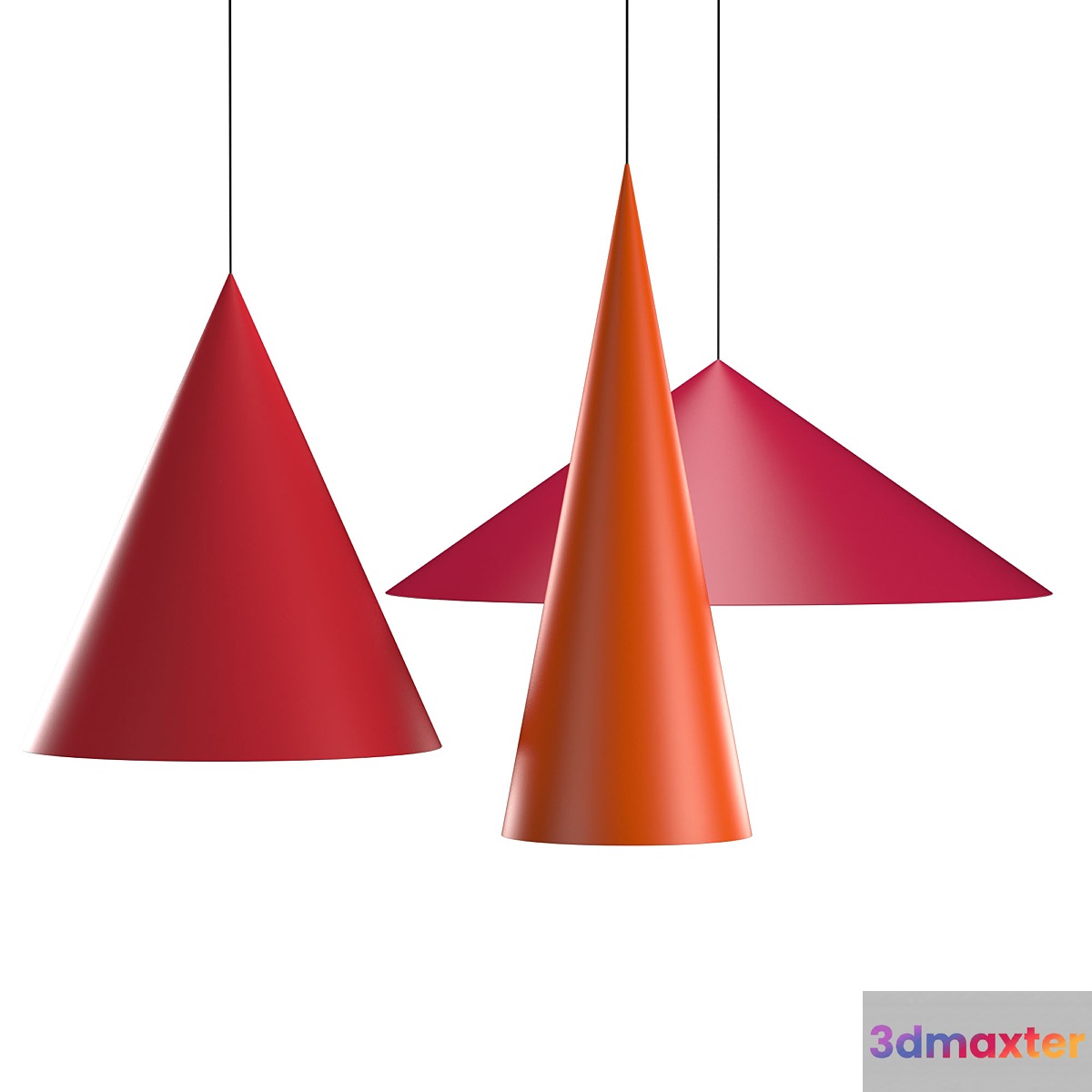 w151 Extra large pendant 3D Max