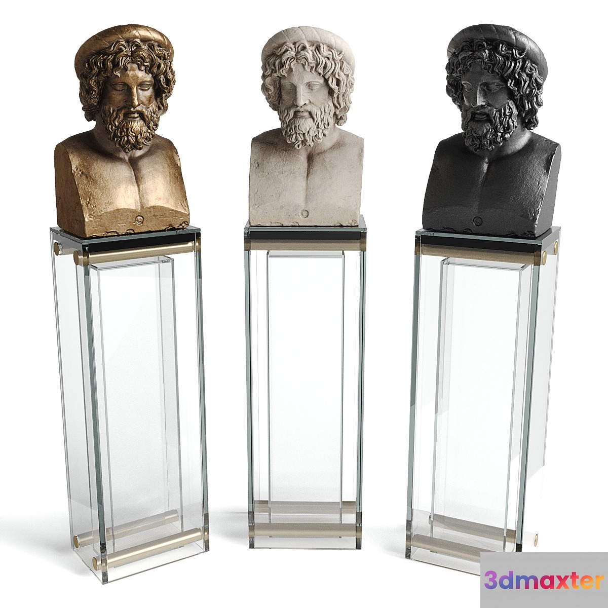 Asclepios bust sculpture