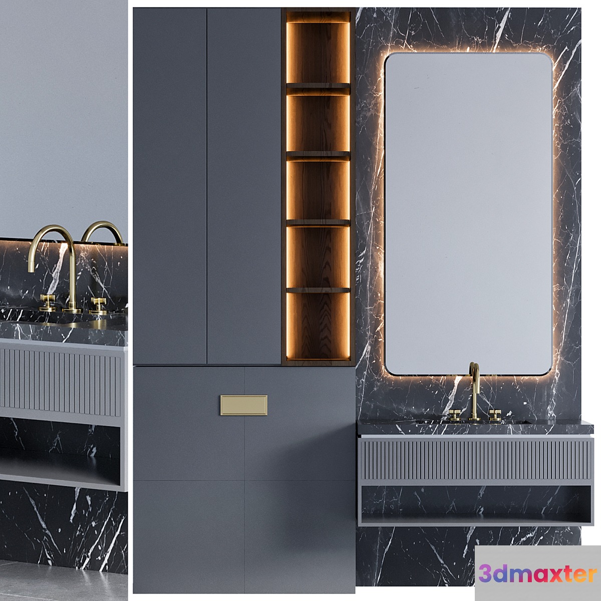 bathroom furniture 18 3D Max