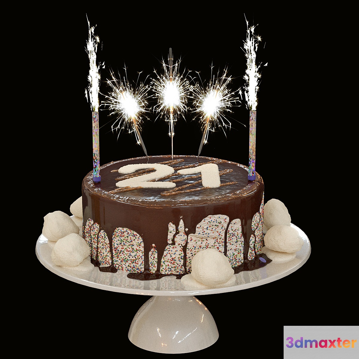 Mom's cake 3D Max