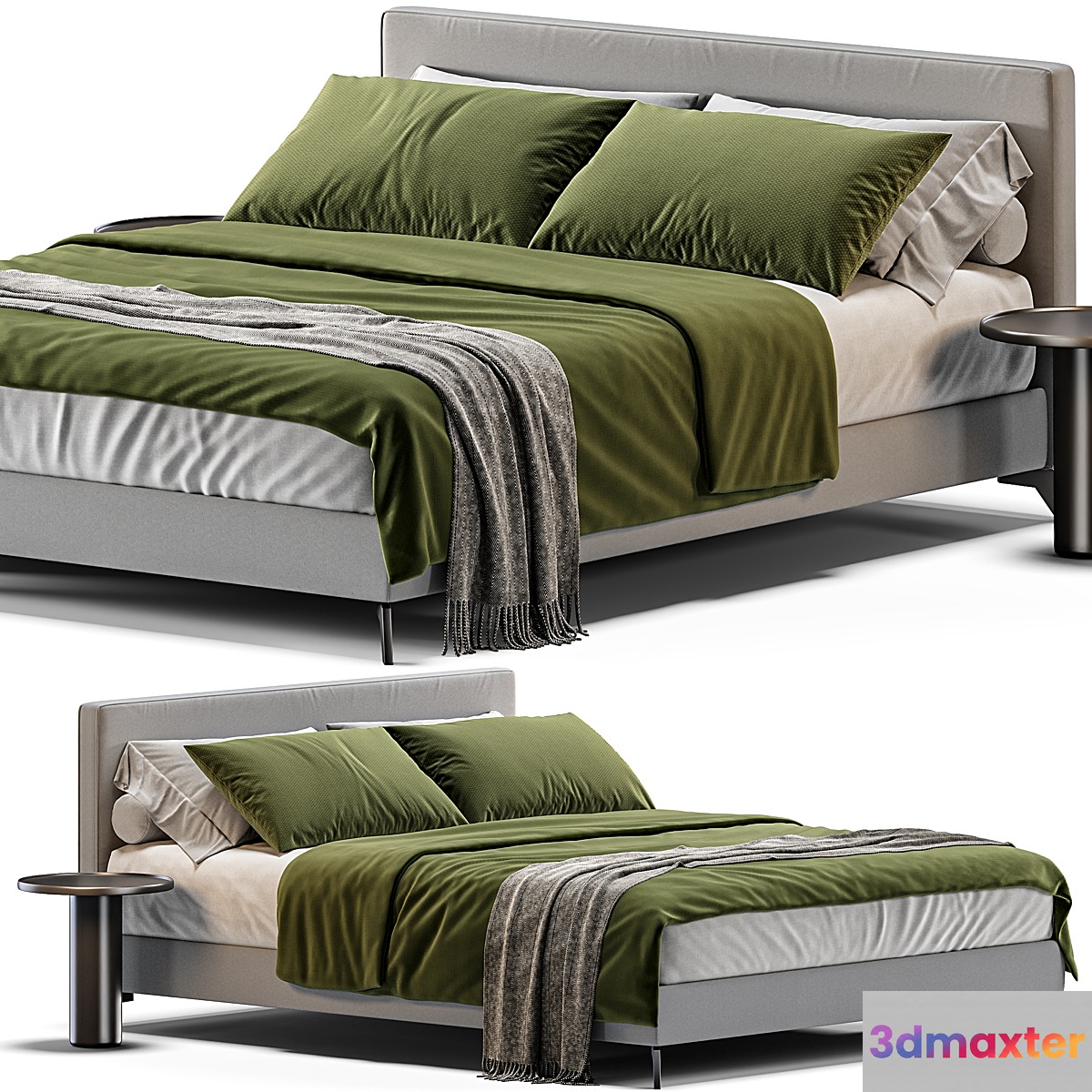 Bed Meridiani Stone Up 3D Max