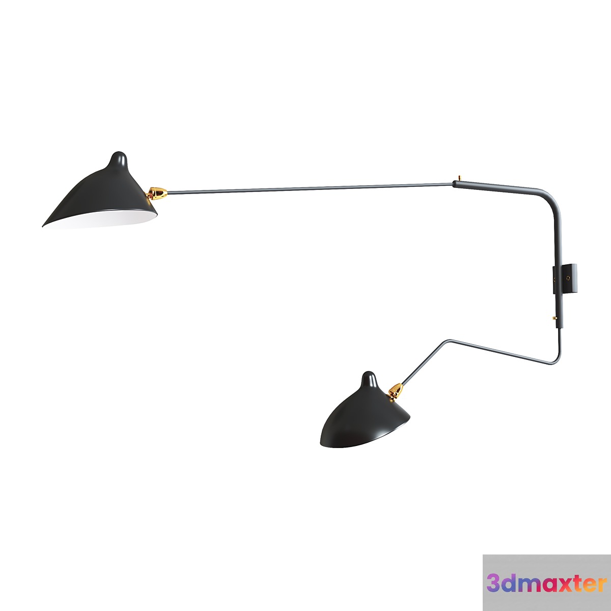 Wall light Serge Mouile Double 3D Max