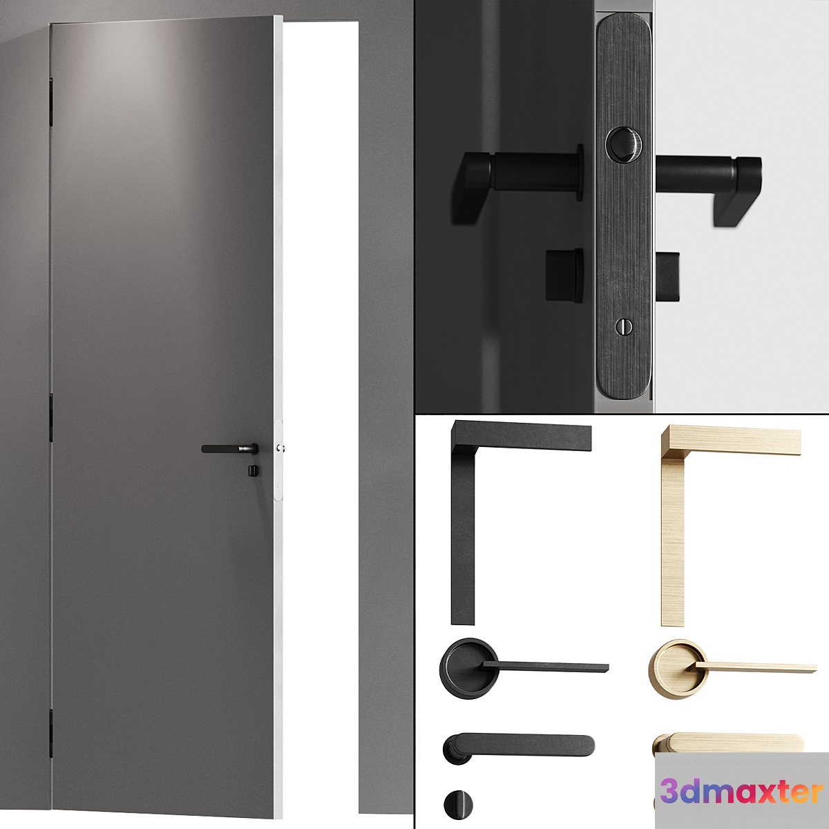 Concealed doors with details 003