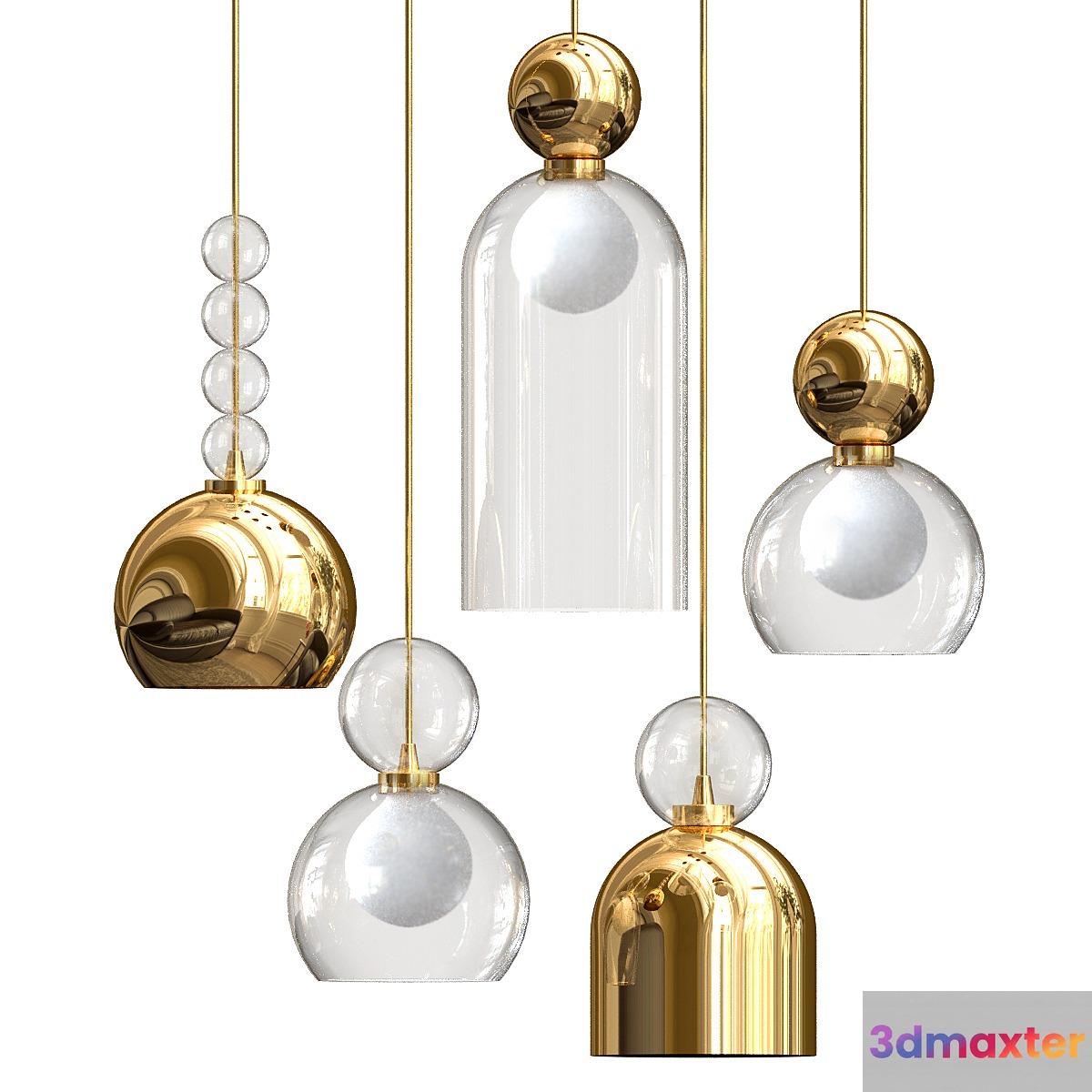 Memoria Pendants by Dima Loginoff 3D Max