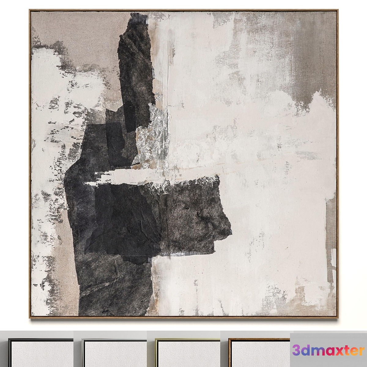 Plaster two square photo frames 46 - No.2
