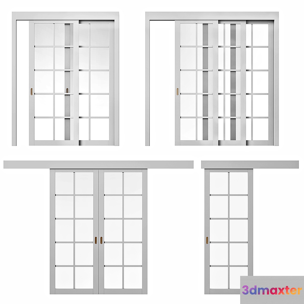 Volhovec NEO sliding doors 3D Max