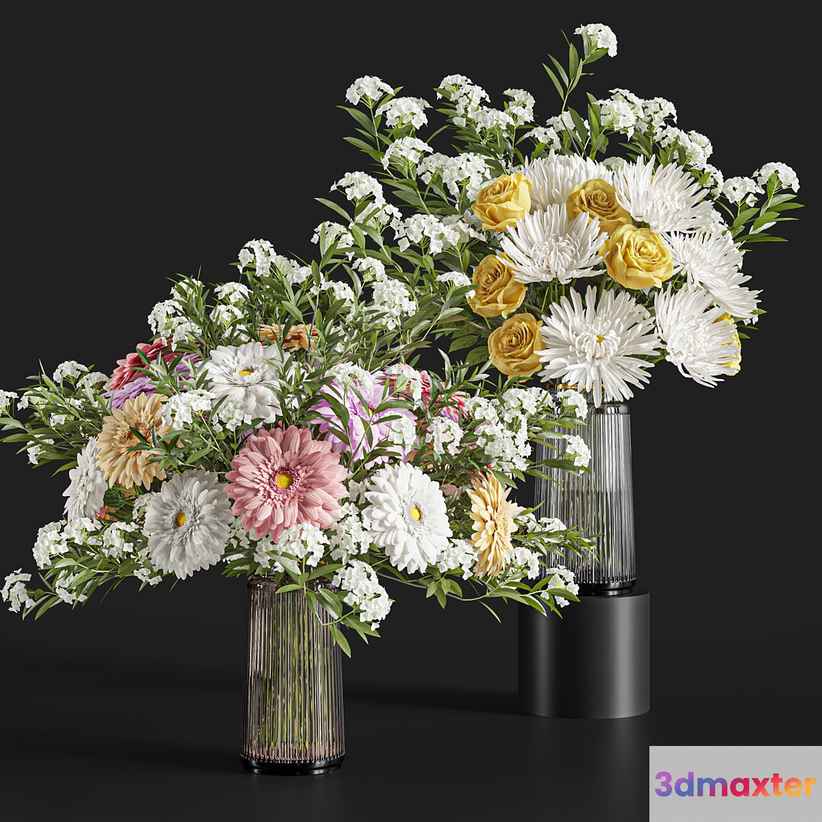Flower Set 021 Gerbera Chrysanthemum - No.2