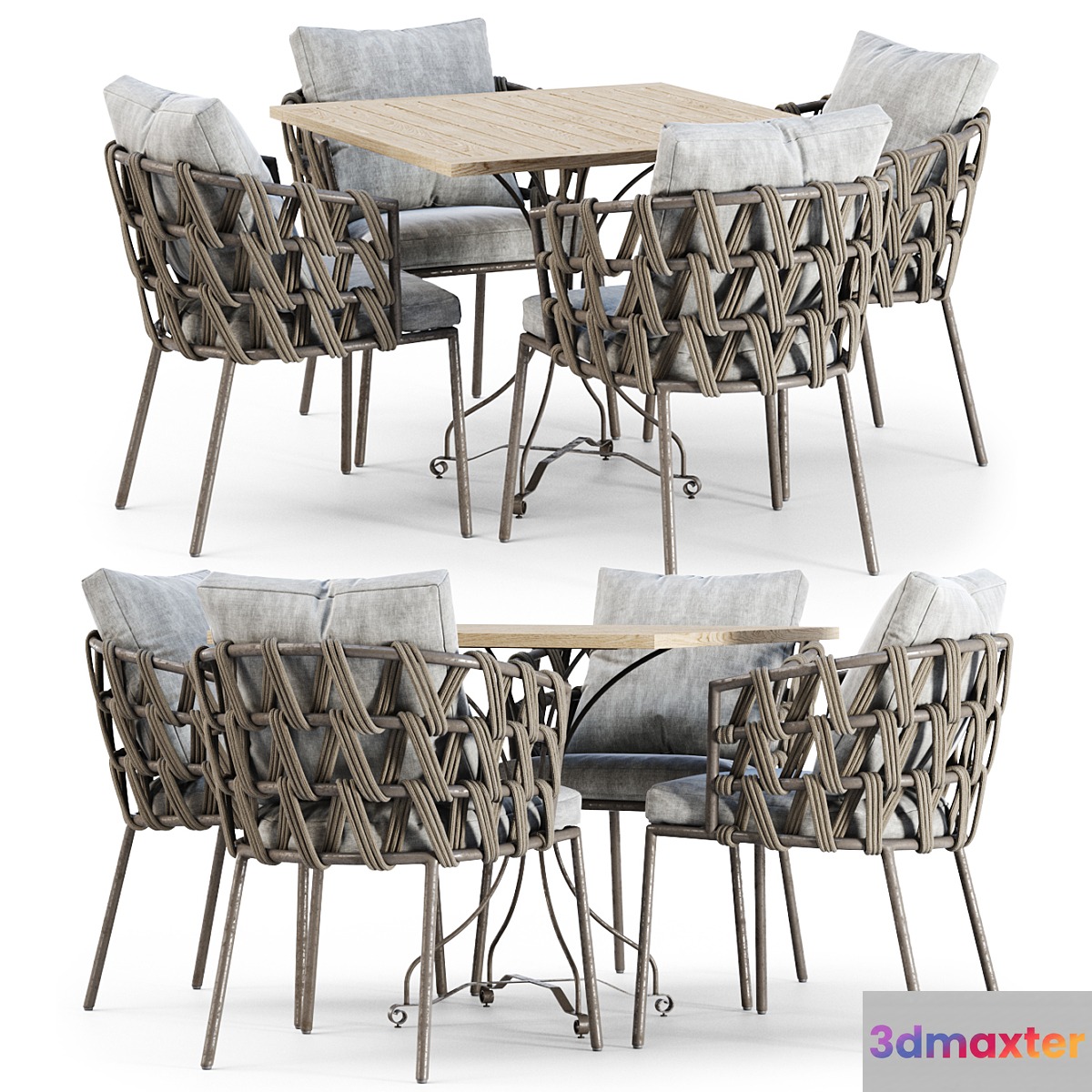 Outdoor garden furniture set_v01 _ Furniture set