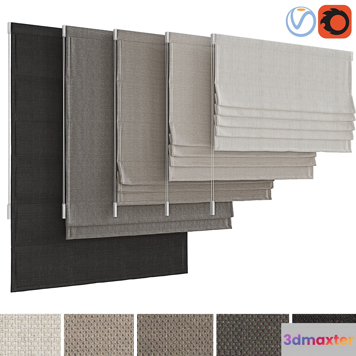 Roman curtain set 16