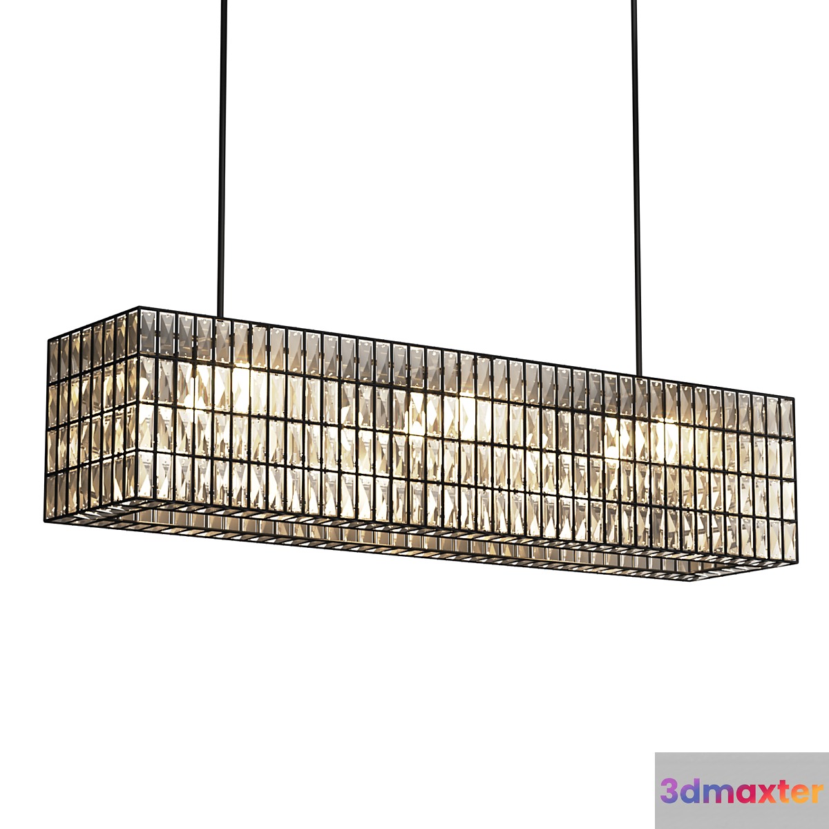 Adeline Crystal Rectangular Chandelier - No.2