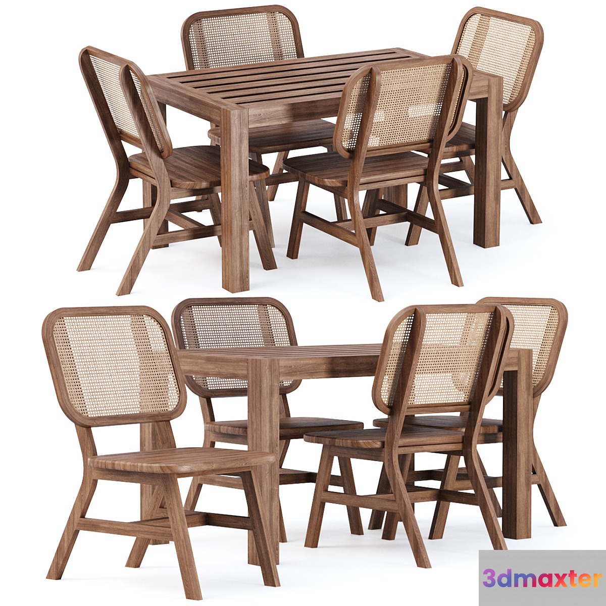 Outdoor garden furniture set_v08 _ Garden furniture set 3D Max