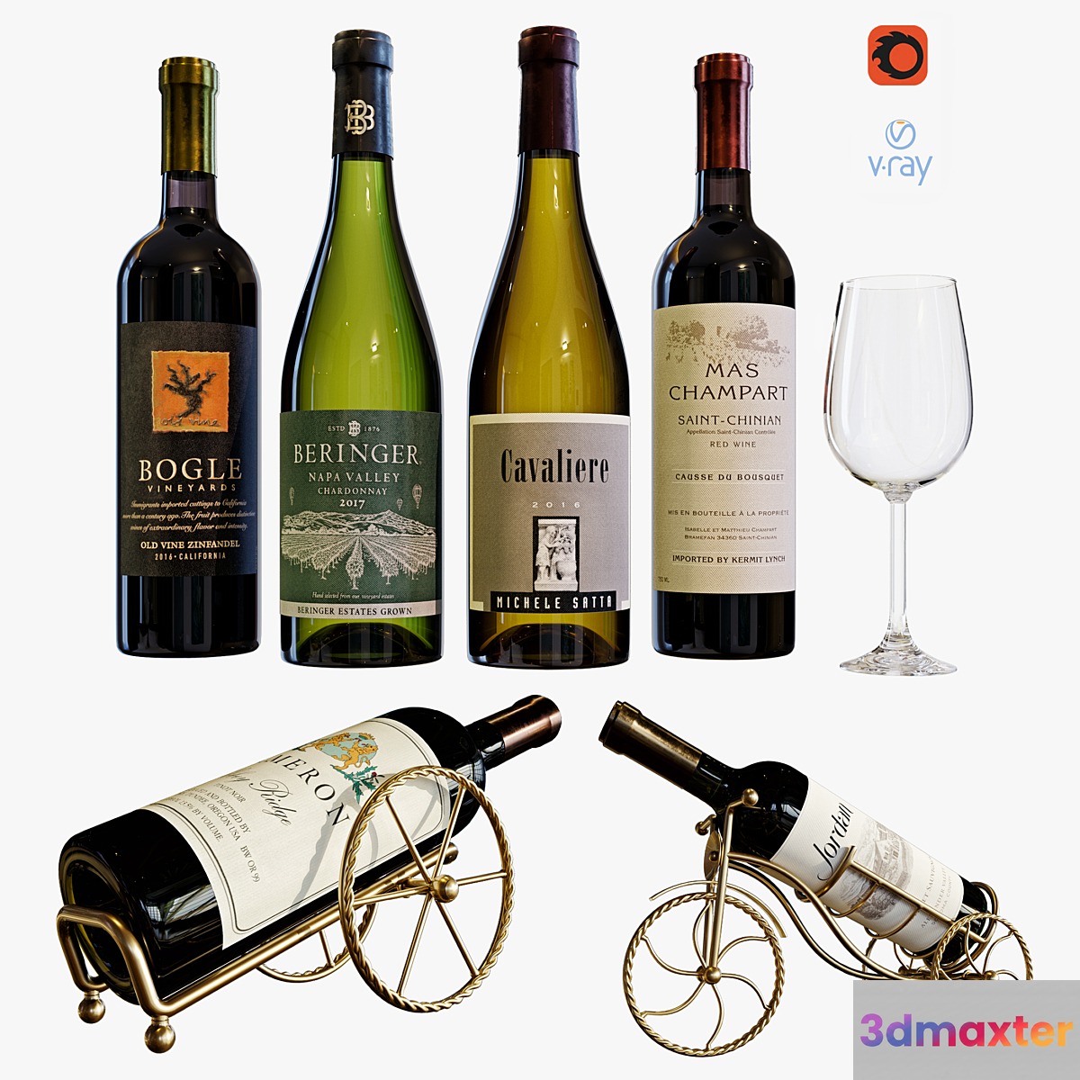 wine bottle set 13 - No.2