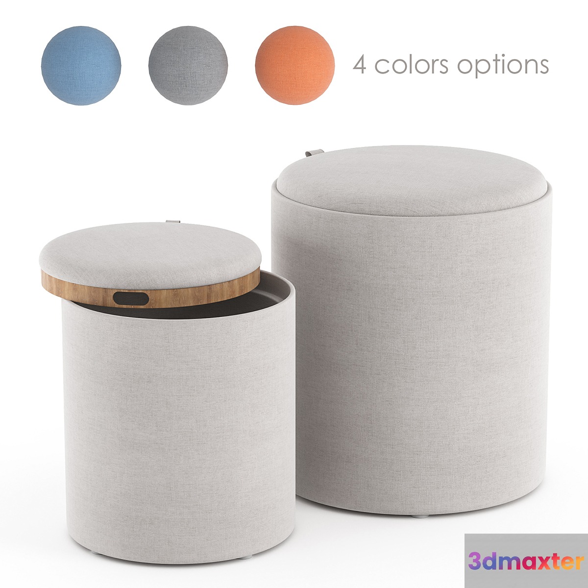 Tray Nesting Ottoman Set