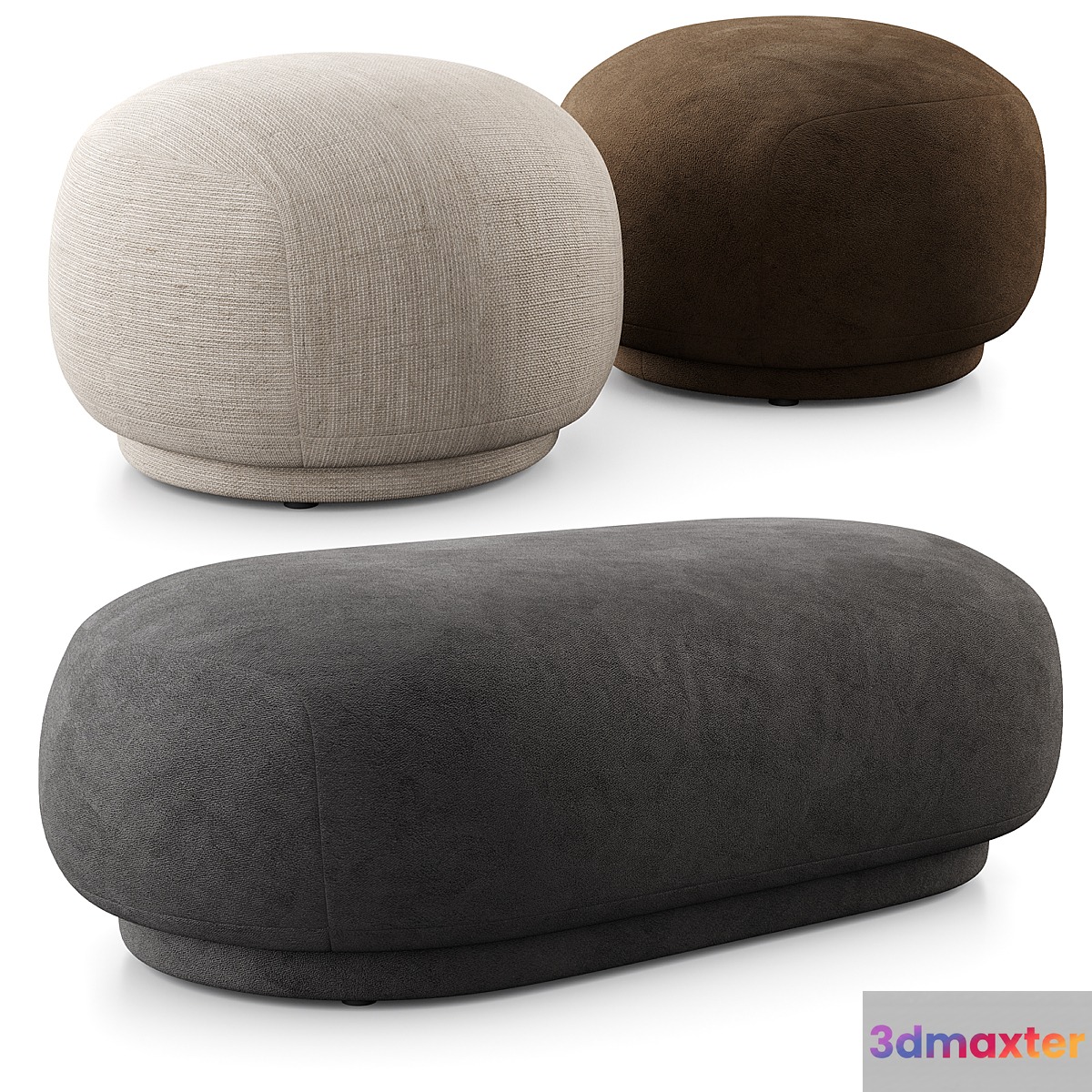 Rico Pouf And Ottoman By Ferm Living