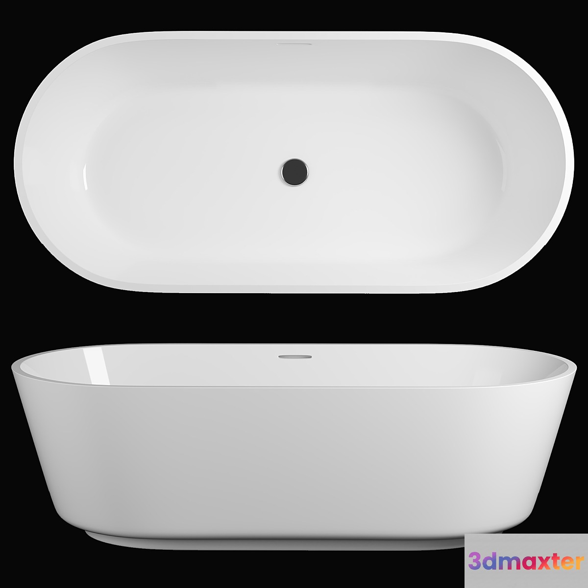 Freestyle Solid Surface Acrylic Resin Stone Freestanding Bath Tub KKR-B079