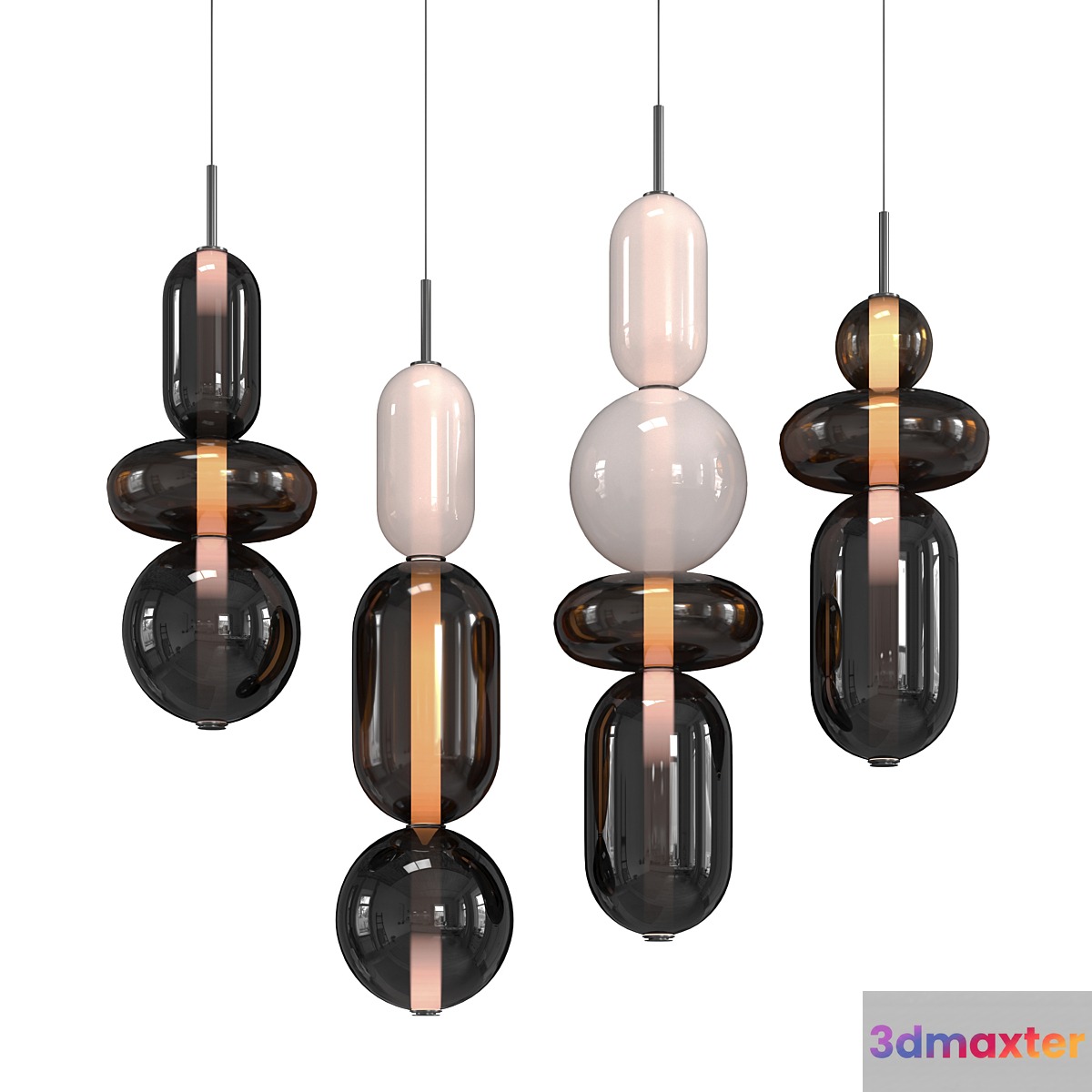 Pebbles cor pendant