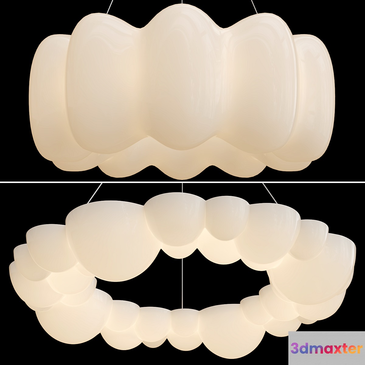 ODDLY & DONUT CHANDELIER 3D Max