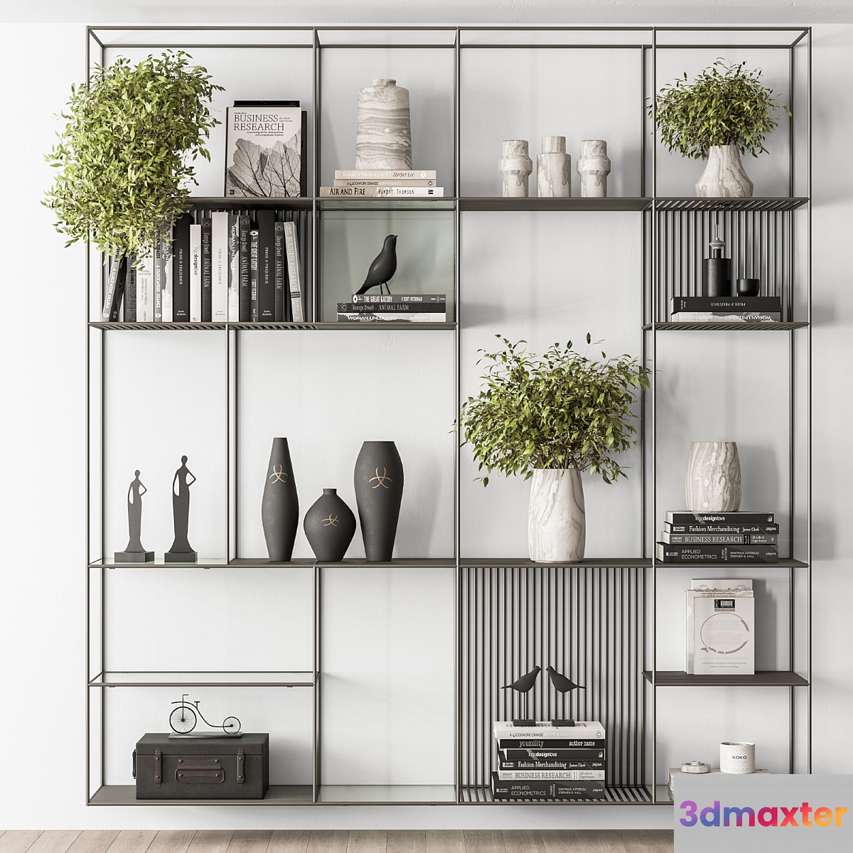 Metal Shelves Decorative with plant - Rack Set 10