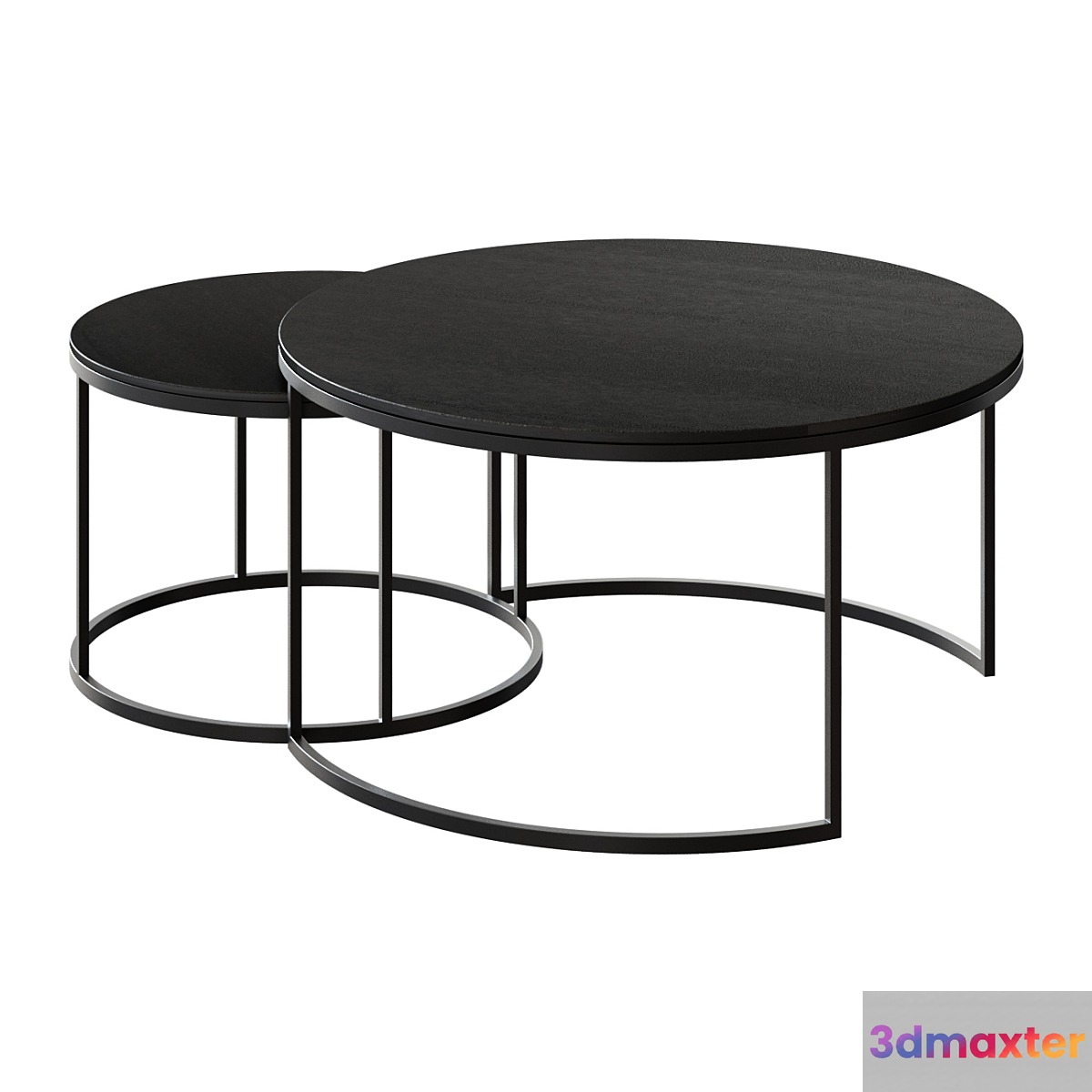 Coffee table Duke Round Metal Nesting Coffee Tables coffee table