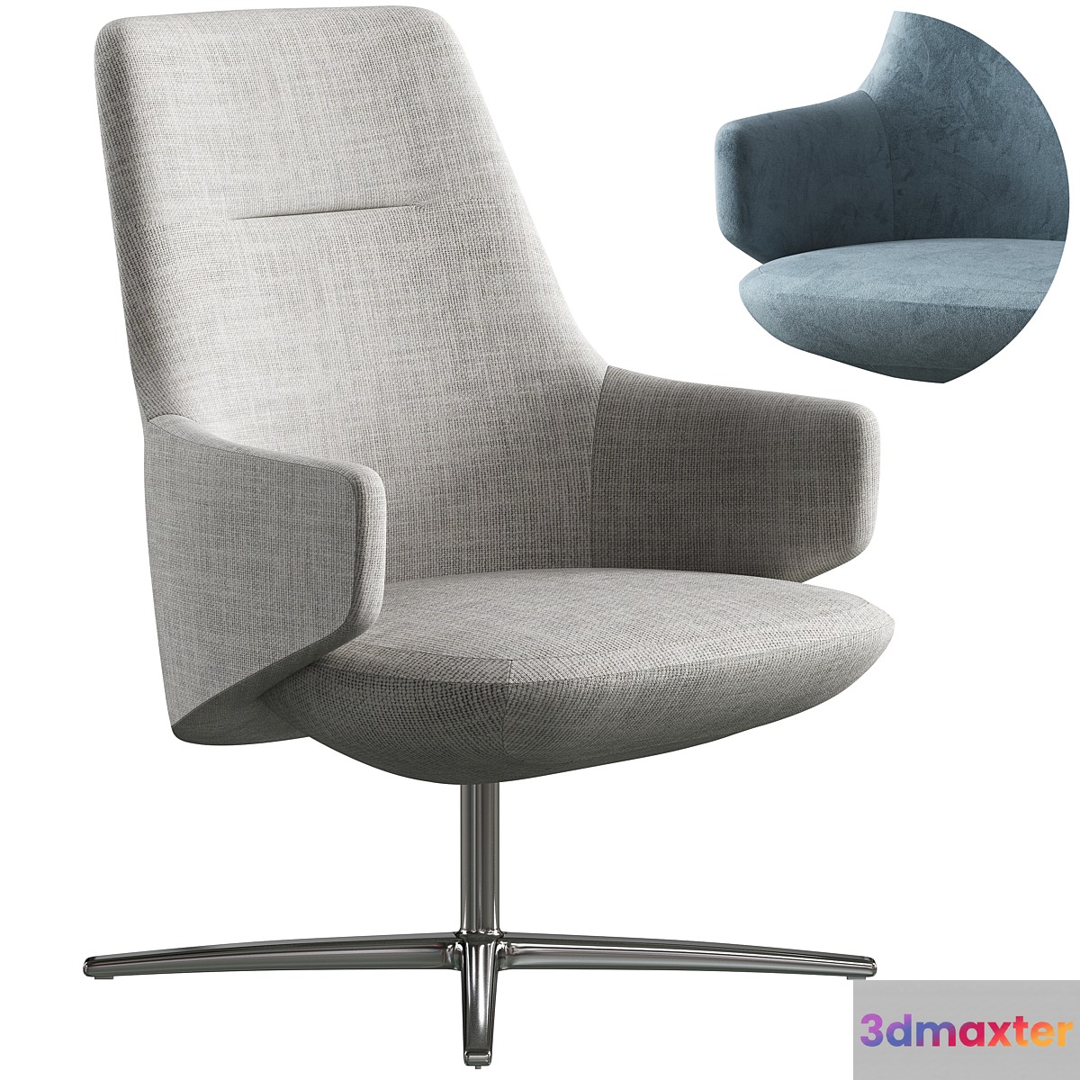 Lounge armchair LD Seating Melody ML-L 3D Max