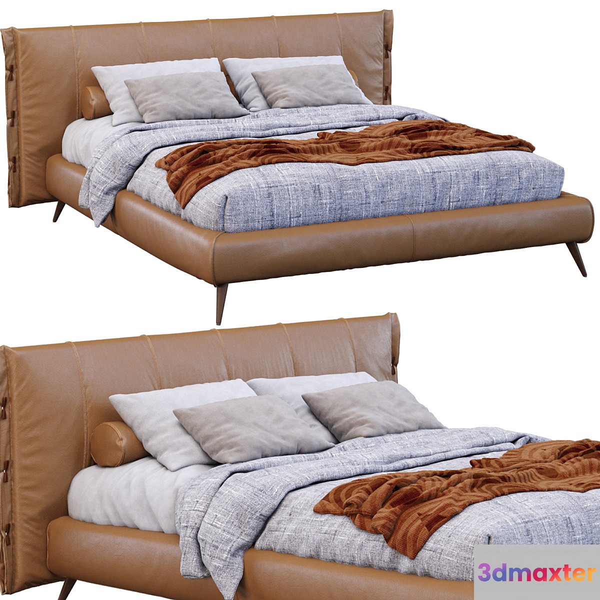 Leather Cuff Bed By Bonaldo - No.2