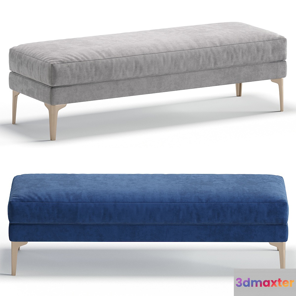 Bench TIFFANY by Cazarina Interiors 3 Colors Version_Банкетка ТИФФАНИ