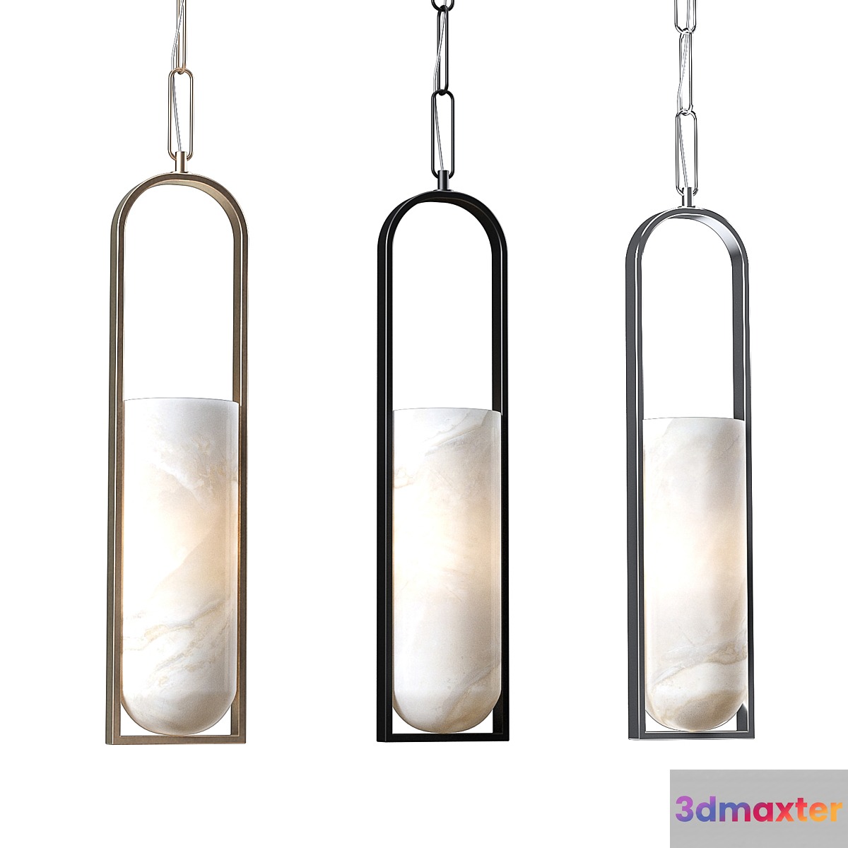 Kelly Wearstler Melange Small Elongated Pendant 3D Max