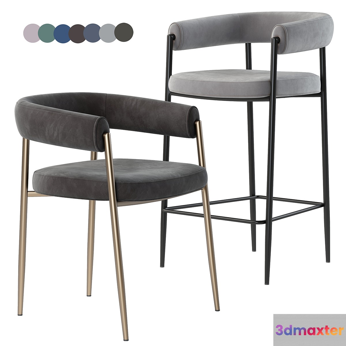Deephouse. Bar stool Manchester - No.2