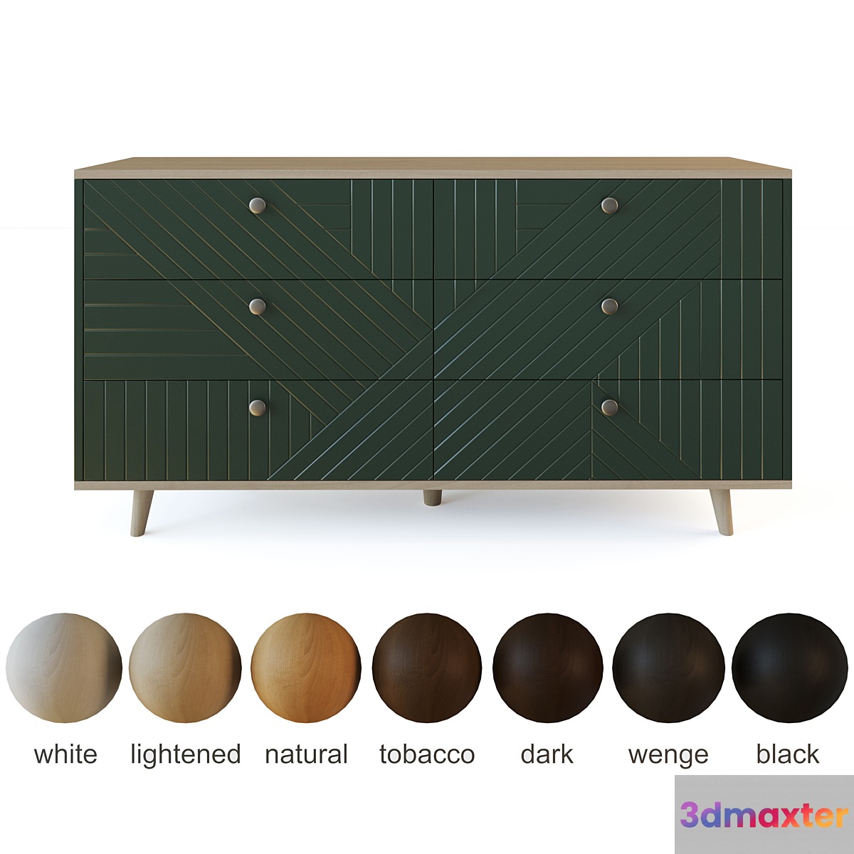Chest of drawers TWIN 3D Max