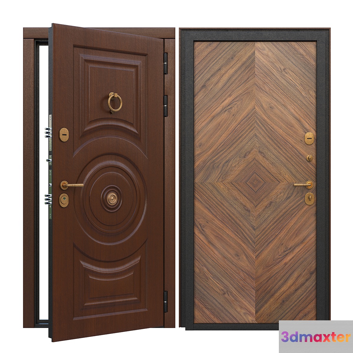 Entrance door I-DOORS №2 3D Max