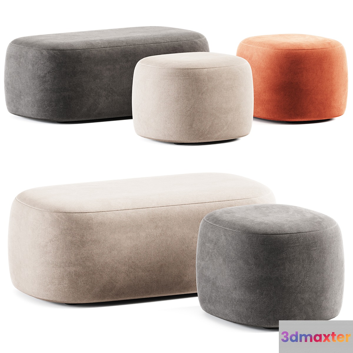 Guest Pouf by Liu Jo Living Collection _ Pouf 3D Max