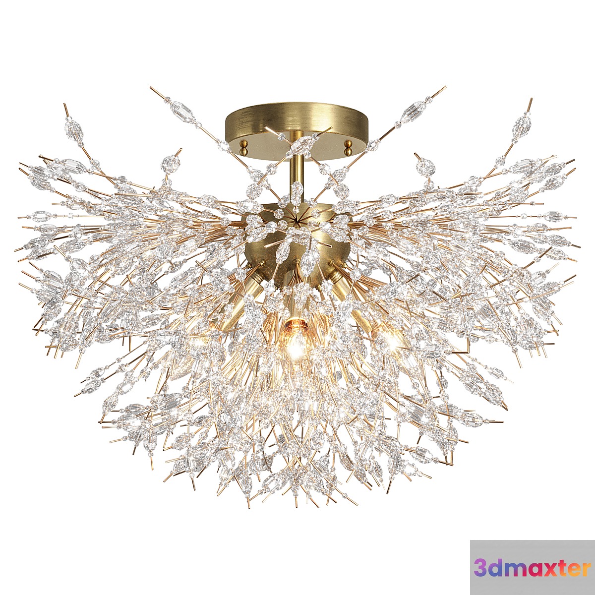 Coruscating Beads Semi Flush Ceiling Light 3D Max