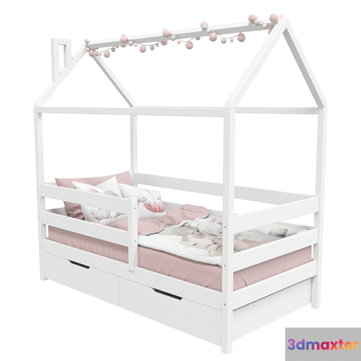 Вed-house Ecodrev pink textile 3D Max