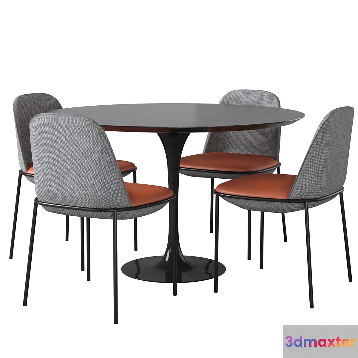 Dining table Tulip Wood II Chair Embrace by Cosmo
