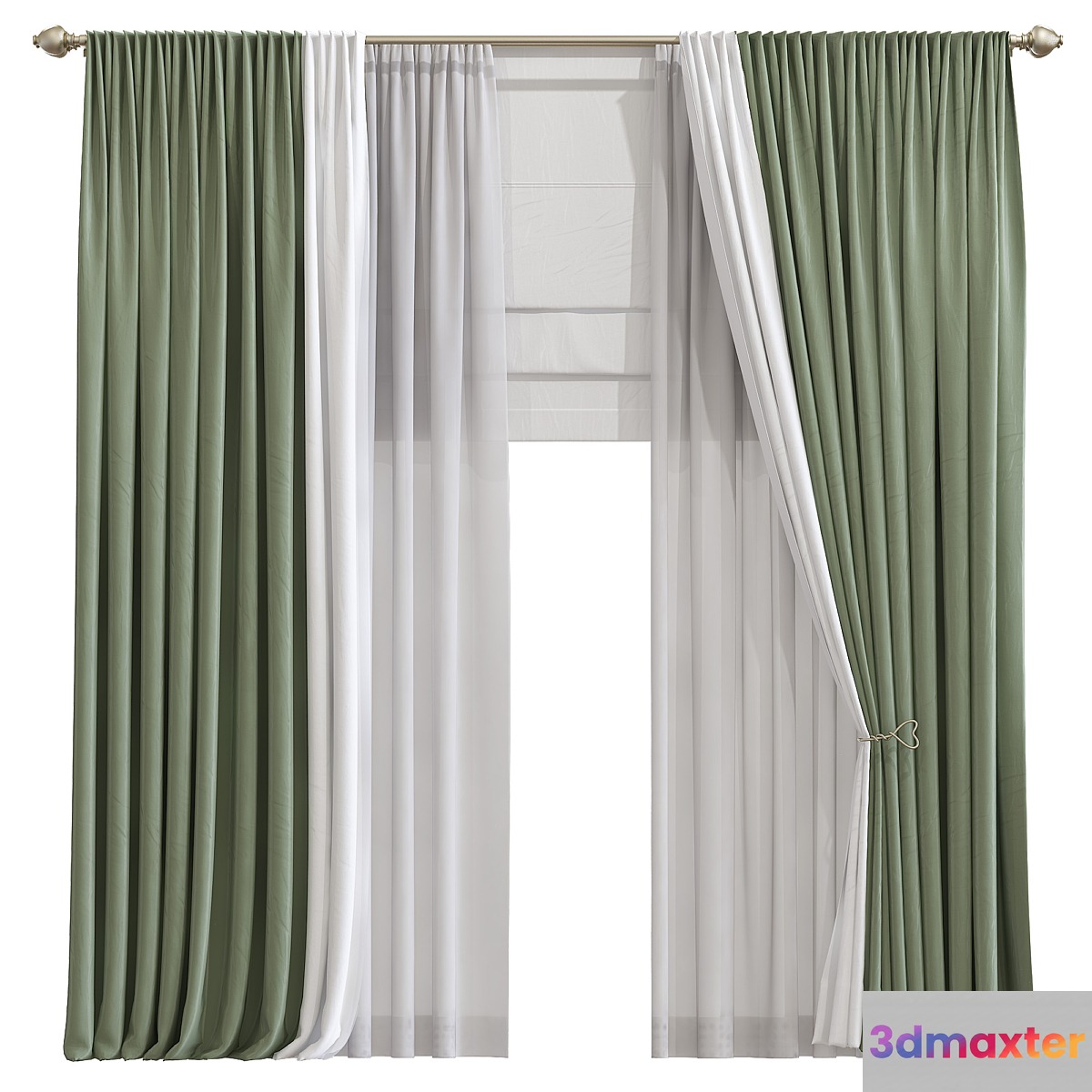 Curtain 967 3D Max
