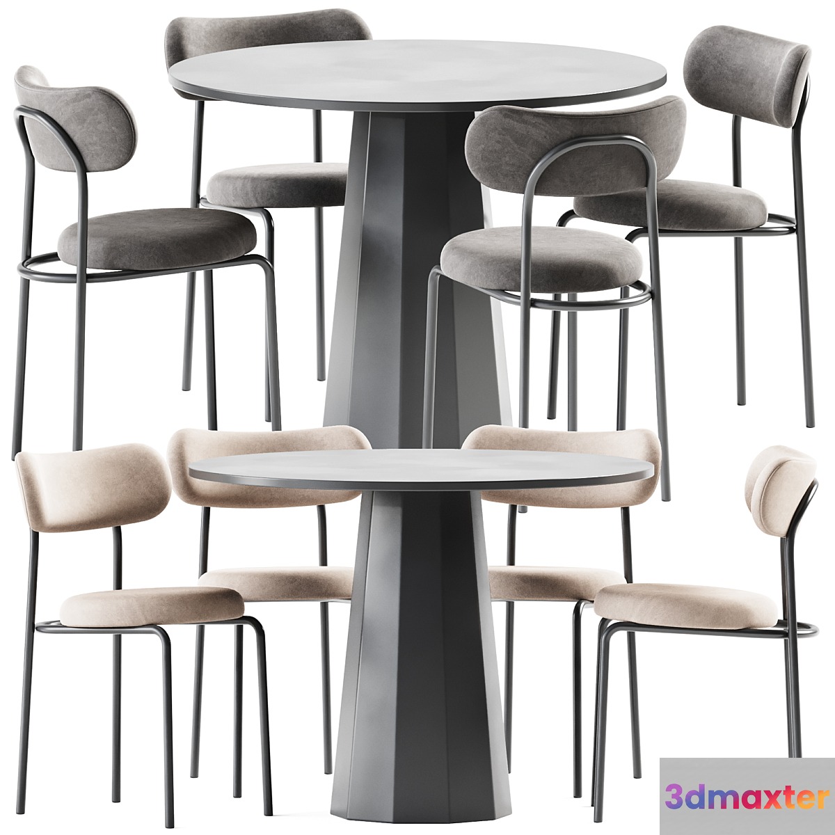Dix Table and Loop Chair by Connubia - No.2