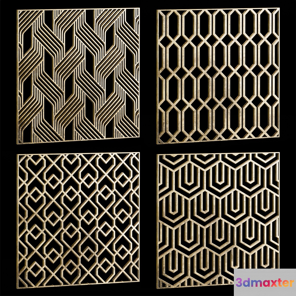 Set of square decorative panels 24 - No.2