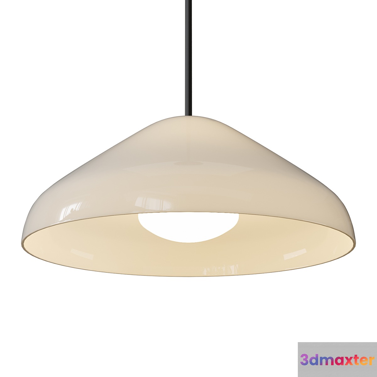 Pao Glass Pendant 3D Max