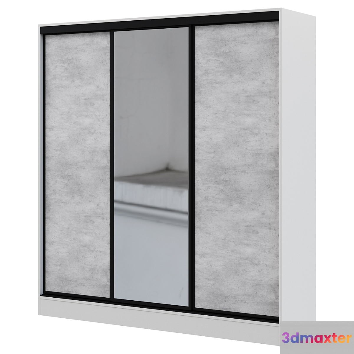 Wardrobe Sliding wardrobe 3-door Loft 210x230 cm