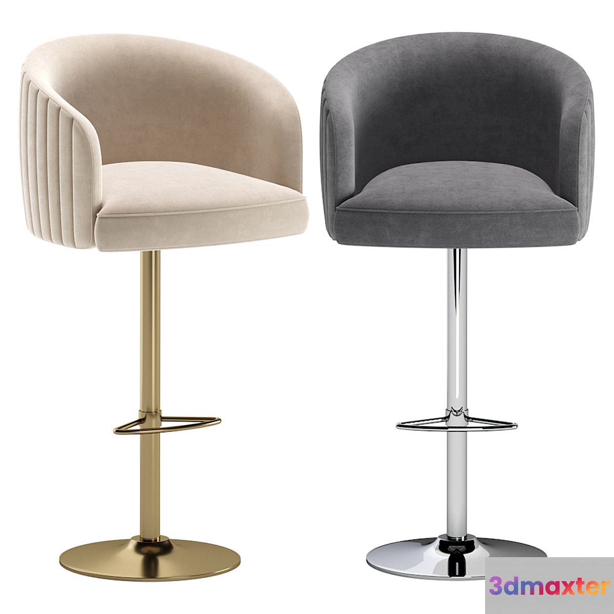 BAR CHAIR AIRT by Cazarina Interiors 3 Colors Version_БАРНЫЙ СТУЛ ЭЙРТ - No.2
