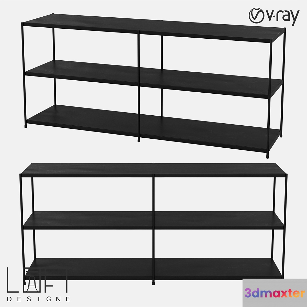 Bookcase LoftDesigne 81514 model